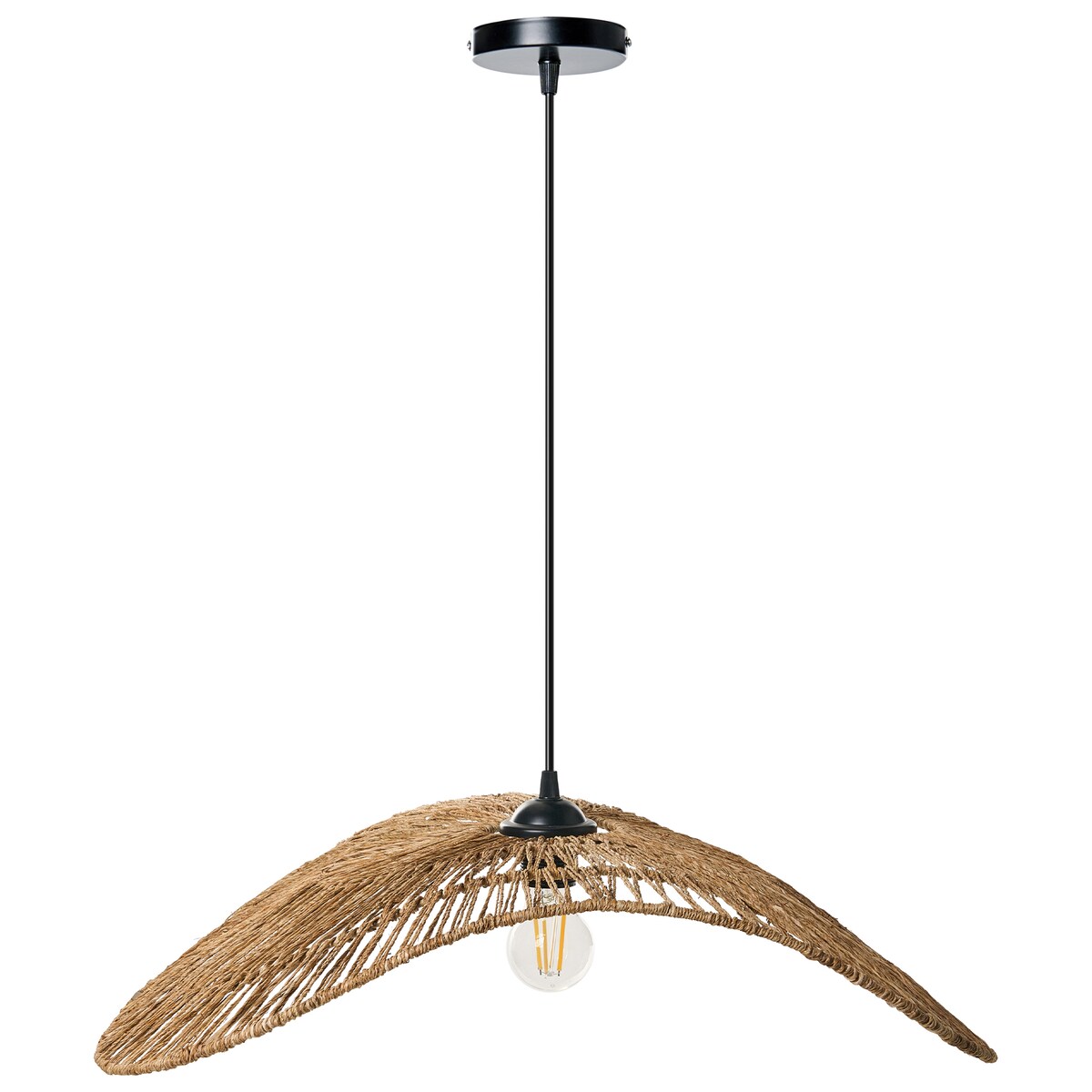 Lampa wisząca YAGUEZ Juta Naturalny