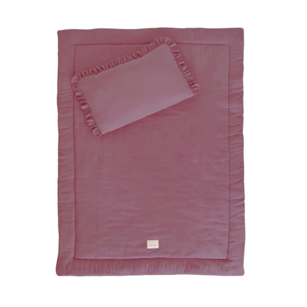 Pościel muślinowa z wypełnieniem falbanka Purple - XL