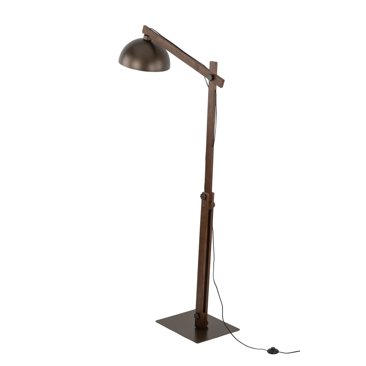 Lampa podłogowa OSLO BROWN 6319 TK Lighting E27 brązowa industrialna 180 cm do salonu sypialni gabinetu