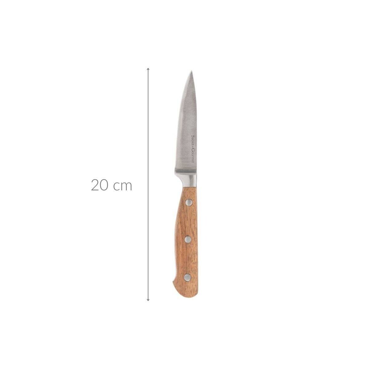 Nóż do warzyw, owoców ELEGANCIA, stal nierdzewna, 20 cm