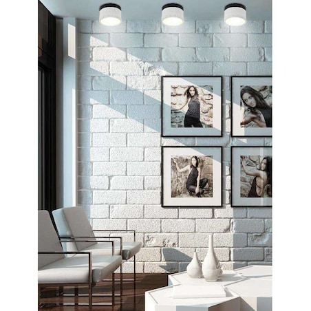 Plafon LAMPA sufitowa 2273631 Candellux okrągła OPRAWA metalowa LED 9W 4000K downlight biały czarny