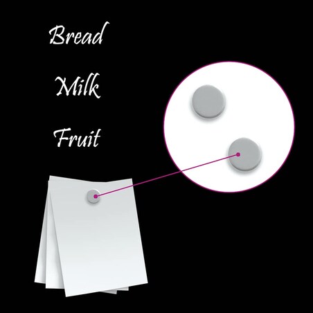 vidaXL Ścienna tablica magnetyczna, czarna, 100x30 cm, szkło hartowane