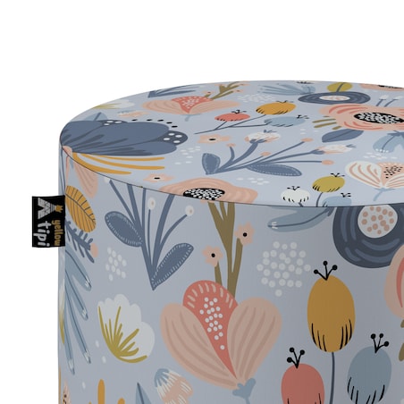 Puf Bobby, niebieski, ø40, wys. 40 cm, Magic Collection