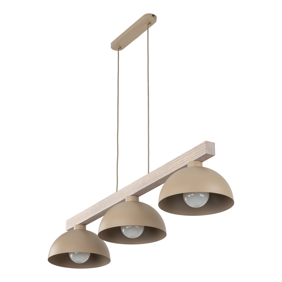 Lampa wisząca potrójna TK Lighting OSLO SABIA 11012 beżowa 3xE27 nowoczesna nad stół do salonu i kuchni