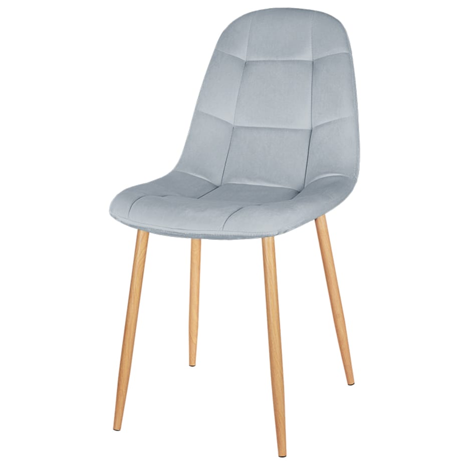 Krzesło tapicerowane do salonu jadalni welurowe pikowane nowoczesne