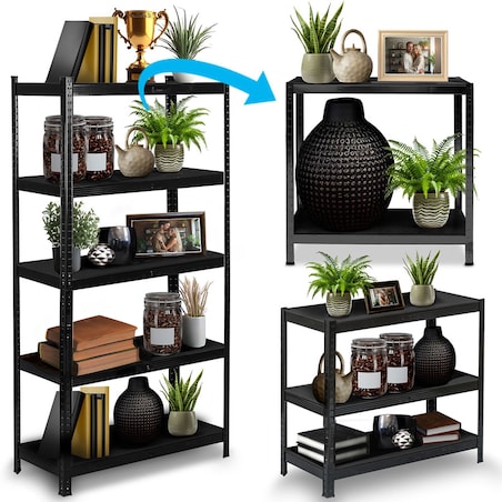 Regał metalowy magazynowy Humberg HR-851 5 półek 180x90x40cm 875kg 2w1 4851