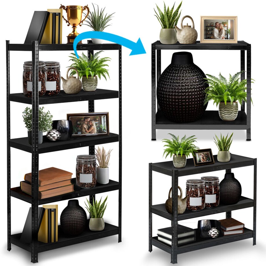 Regał metalowy magazynowy Humberg HR-851 5 półek 180x90x40cm 875kg 2w1 4851