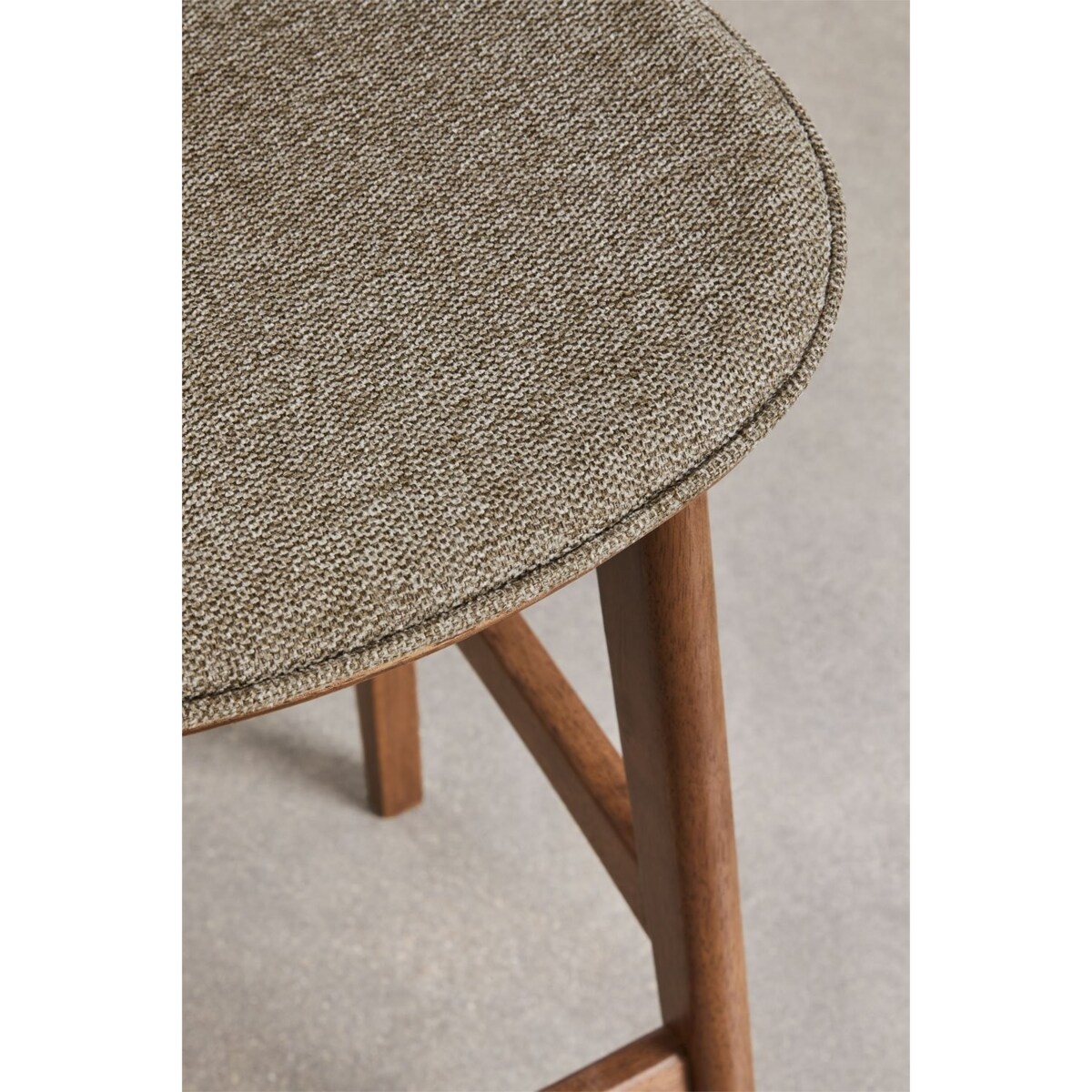 Krzesło barowe z drewna kauczukowego brązowe Canada 2 szt. 65 cm