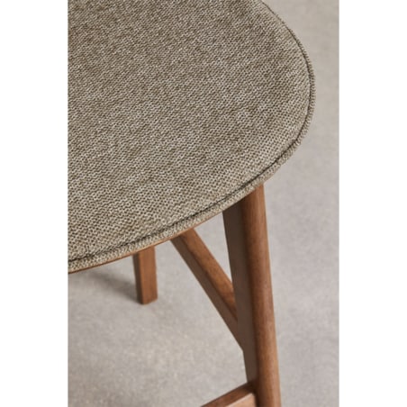 Krzesło barowe z drewna kauczukowego brązowe Canada 2 szt. 65 cm