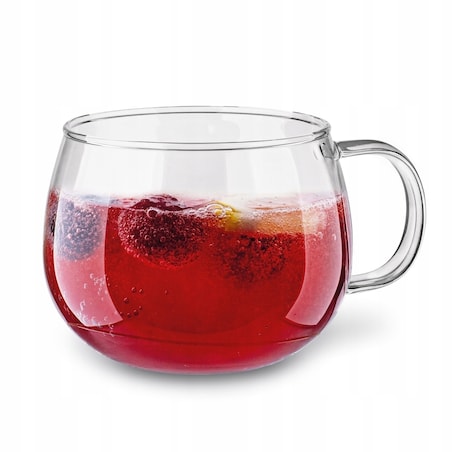 SZKLANKA Z UCHEM bańka na kawę cappuccino herbatę 6szt 400ml napoje święta