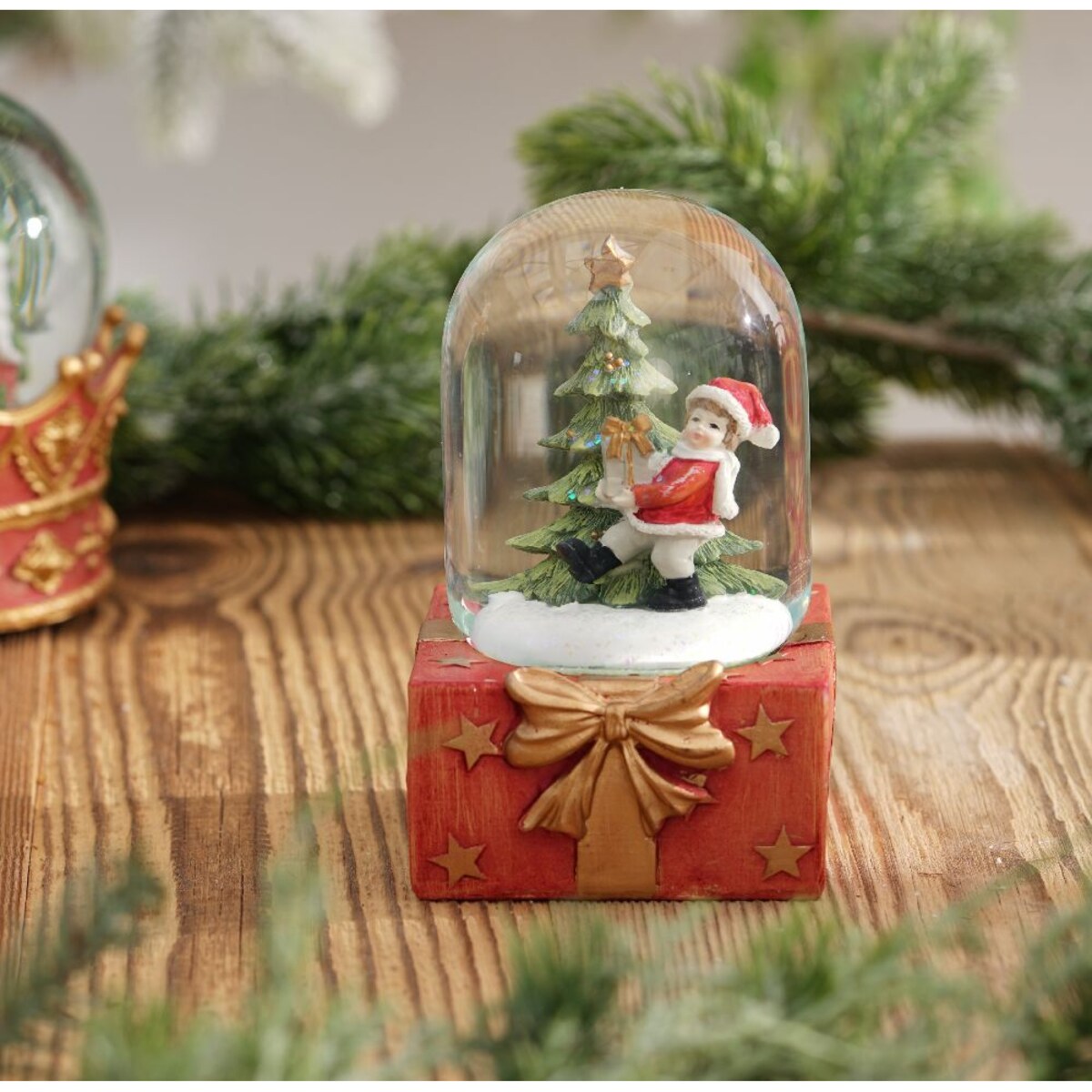 VILLA ITALIA Szklana kula świąteczna 14 cm HOLY TIME