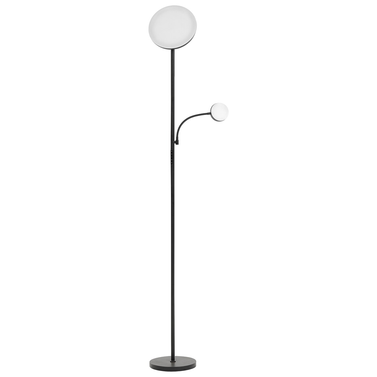 Lampa podłogowa LED ESKALDE  Z pilotem Ze ściemniaczem Metal Czarny