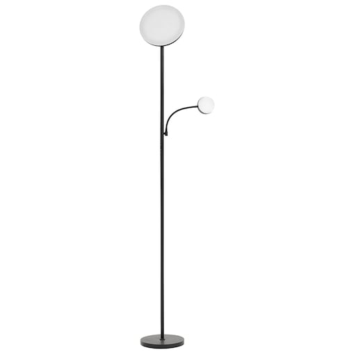 Lampa podłogowa LED ESKALDE Z pilotem Ze ściemniaczem Metal Czarny