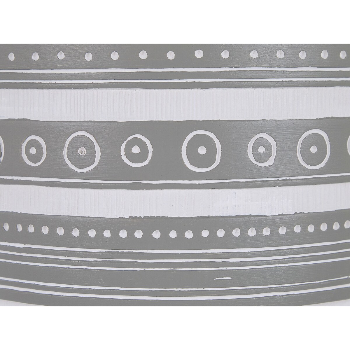 Doniczka na stojaku 30 x 30 x 55 cm jasnoszara NAUSA