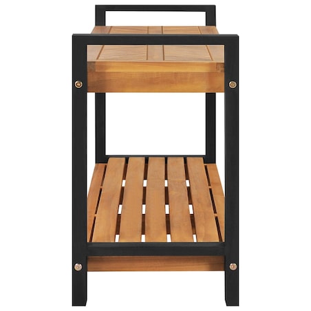 vidaXL Ławka, 120 cm, lite drewno tekowe