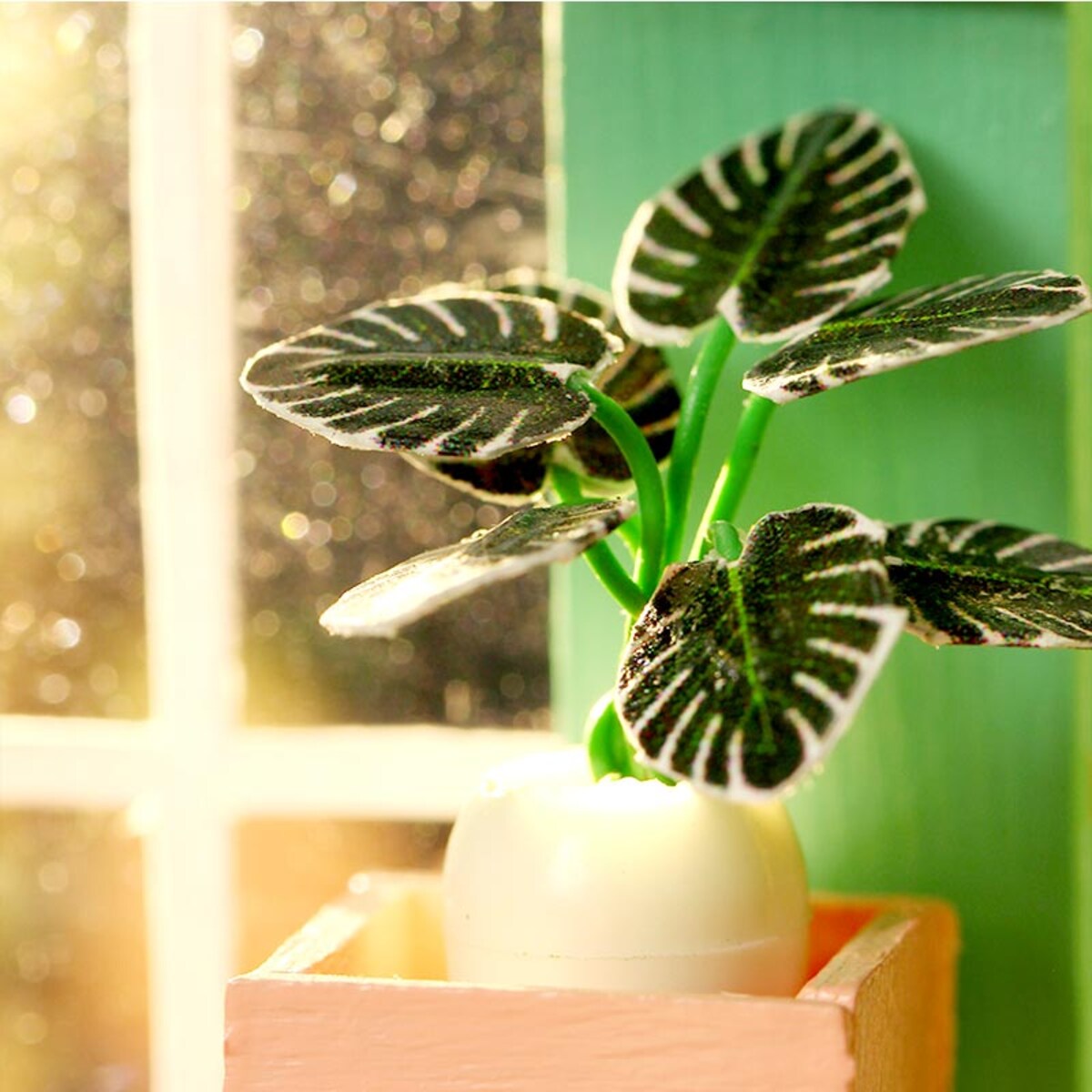 Miniaturowy domek - Przez różowe okulary