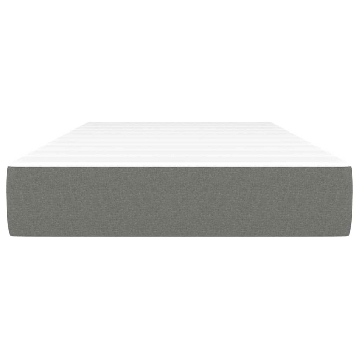 vidaXL Materac kieszeniowy, ciemnoszary, 120x190x20 cm, tkanina