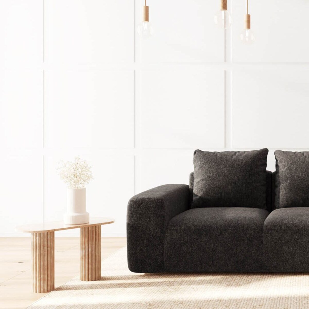 Monce Sofa 3 osobowa antracytowa