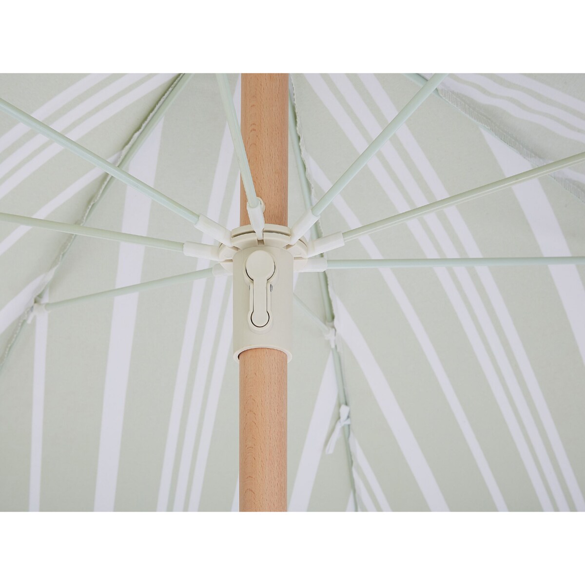 Parasol ogrodowy ⌀ 150 cm zielony z białym MONDELLO