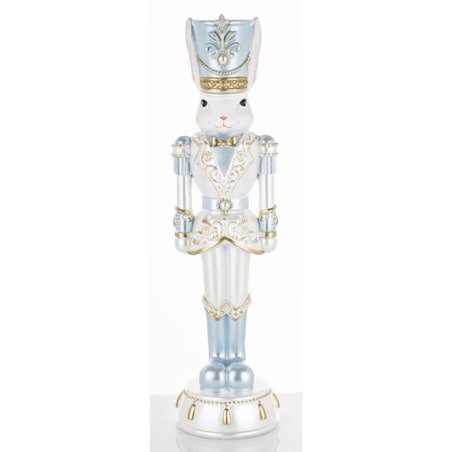 Figurka - Królik w błękitnym mundurze 45,5x12x12 cm SOLDATO-1