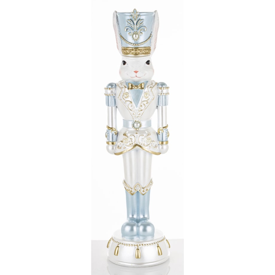 Figurka - Królik w błękitnym mundurze 45,5x12x12 cm SOLDATO-1