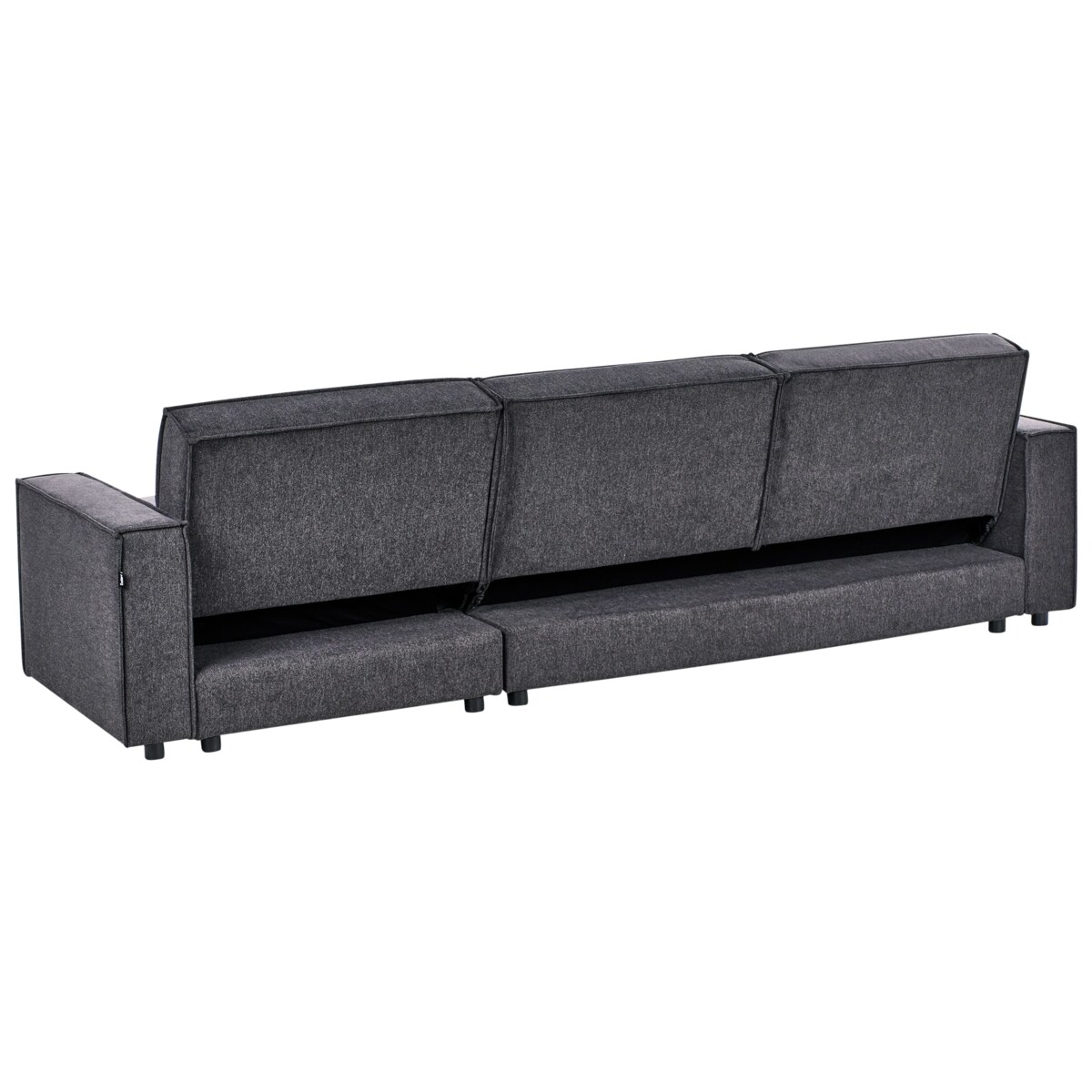 Narożnik lewostronny rozkładany grafitowy ROMEDAL II