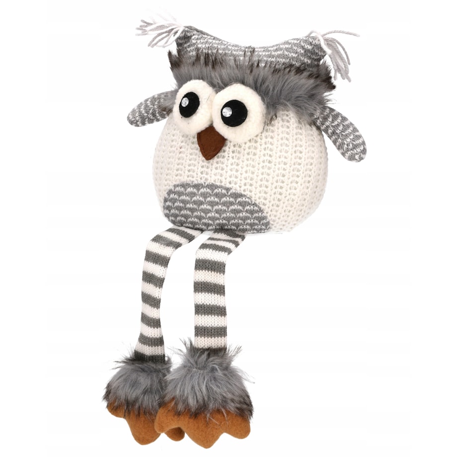 SKRZAT świąteczny KRASNAL gnom 40 cm Mikołaj na święta SOWA dekoracja JUMI