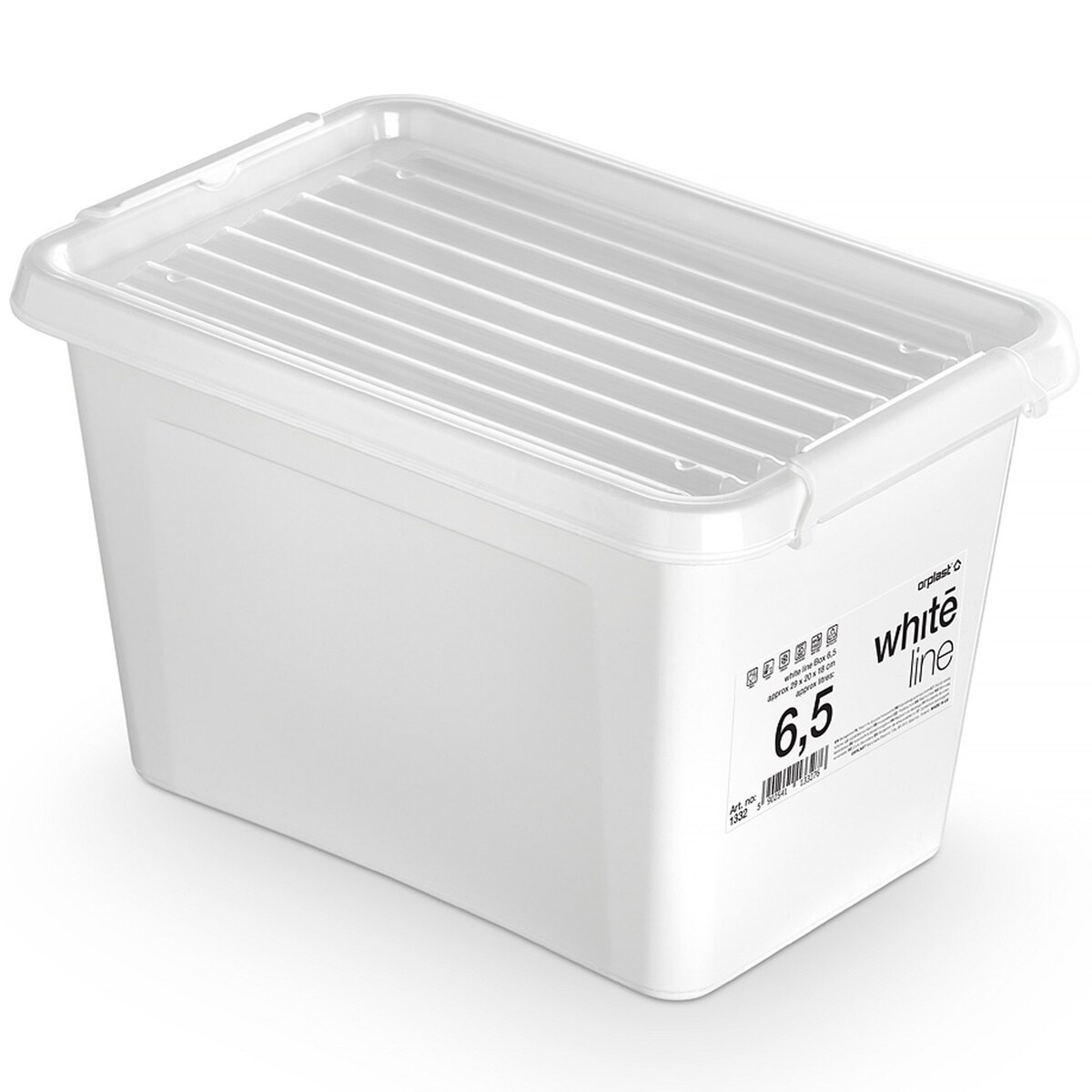 Pojemnik Plastikowy Pudełko Z Pokrywą Do Przechowywania Box Organizer 6,5L