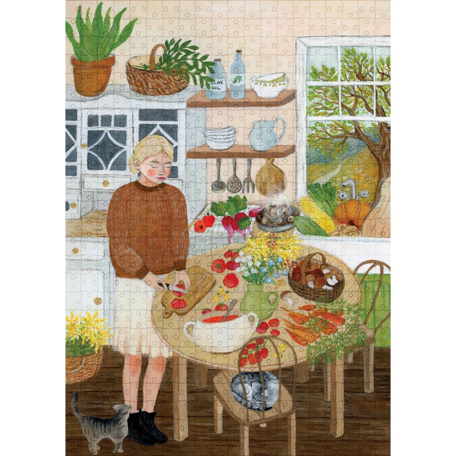 Muno Puzzle "Domowe Przetwory" by Asia Spettel Puzzle 500 el. w eco woreczku