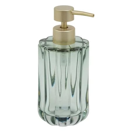 Dozownik na mydło szklany, zielony Florea