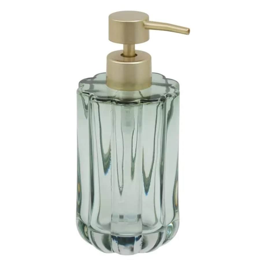 Dozownik na mydło szklany, zielony Florea