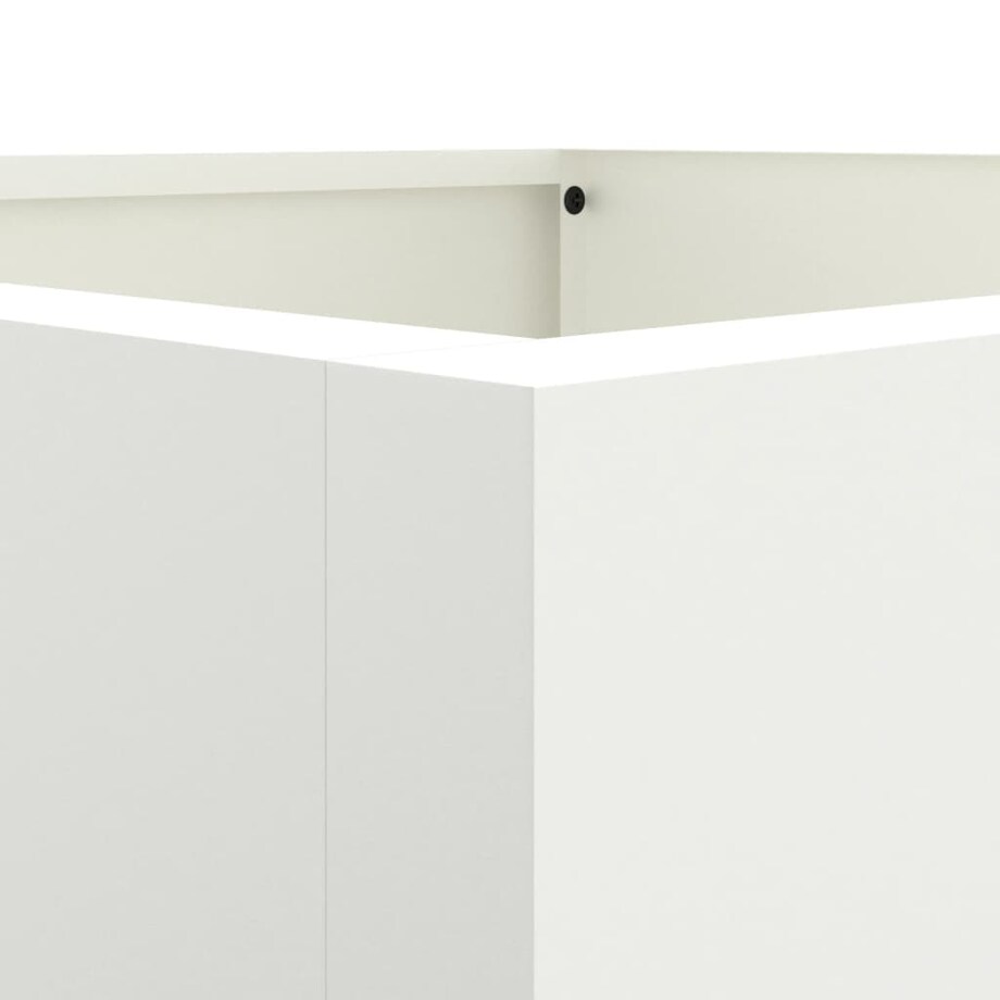 vidaXL Donica, biała, 52x48x75 cm, stal