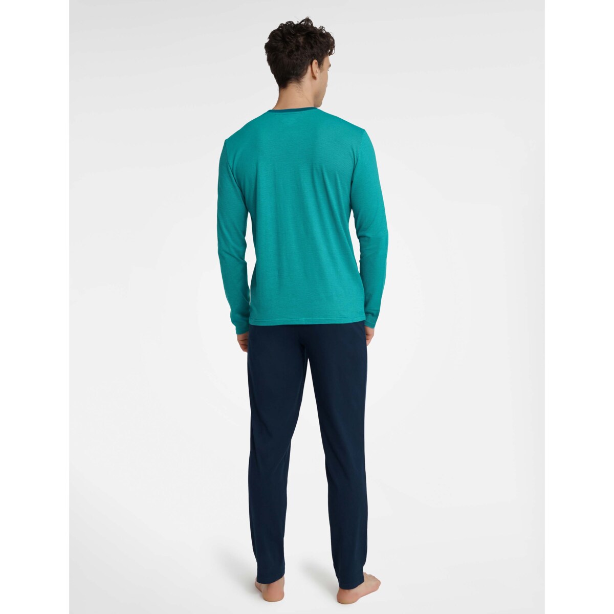 Piżama Udon 40944-66X Turkusowo-Granatowy Turkusowo-Granatowy, M