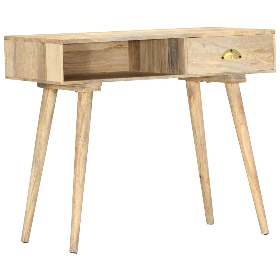 vidaXL Stolik konsolowy, 90x45x75 cm, lite drewno mango