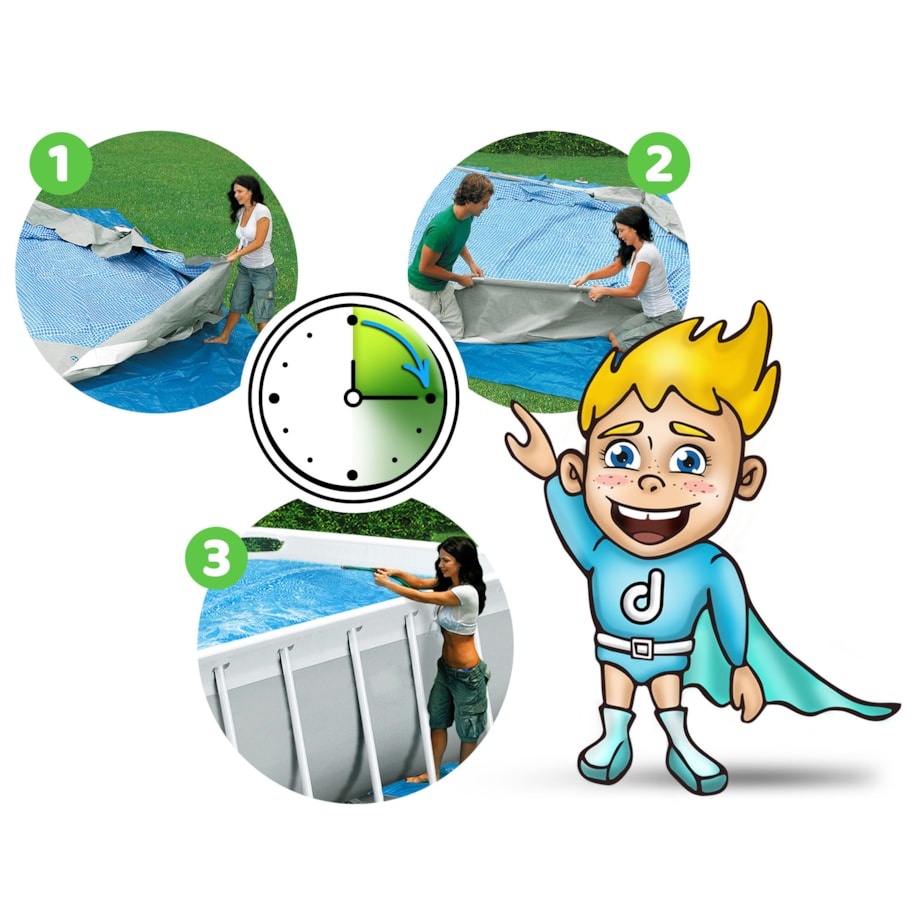 Basen ogrodowy stelażowy pompa piaskowa 404x201x100cm Bestway zestaw 17w1