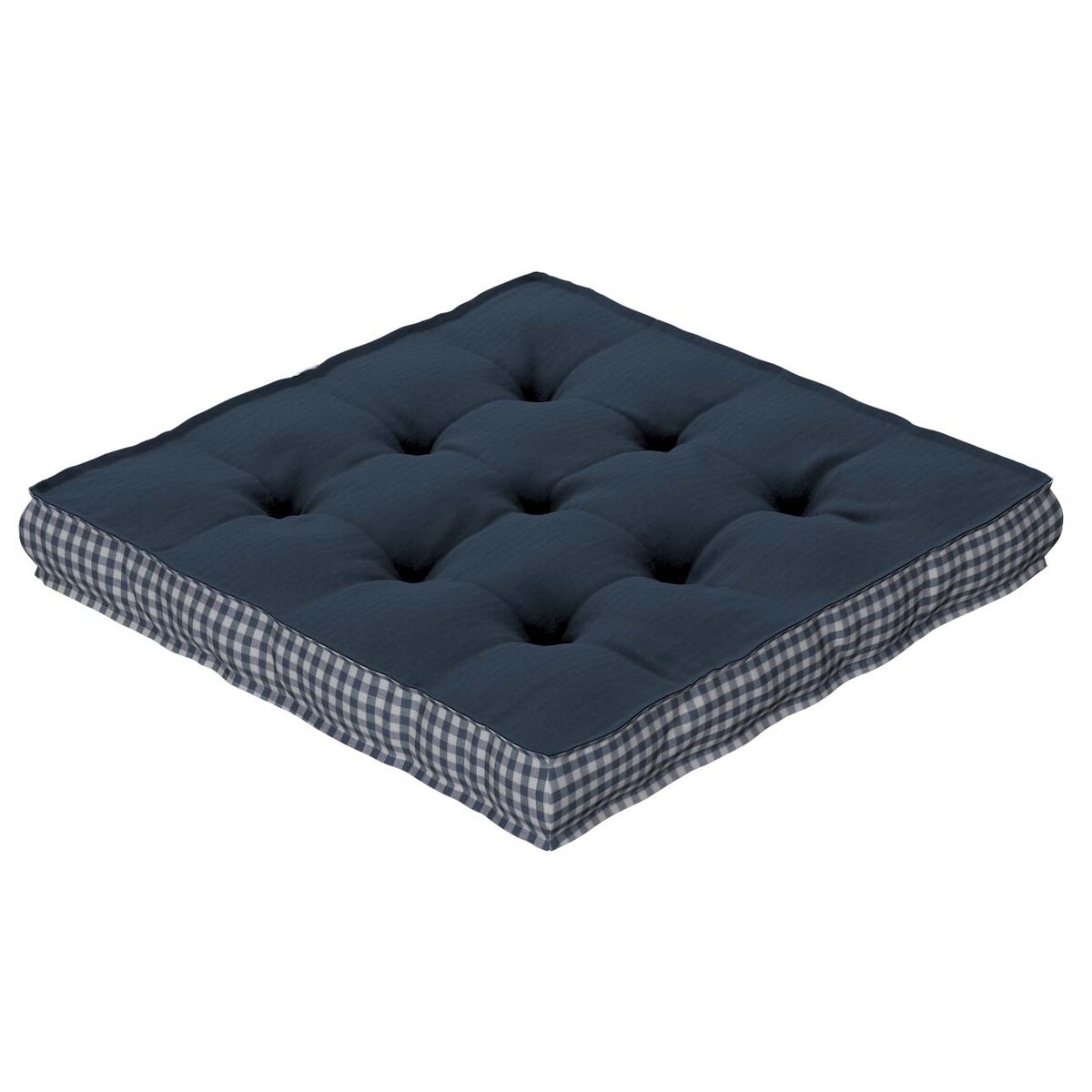 Poduszka na krzesło Kuba, granatowy, 50 x 50 x 10 cm, Quadro