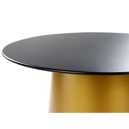 Stolik pomocniczy metalowy czarno-złoty KERANG