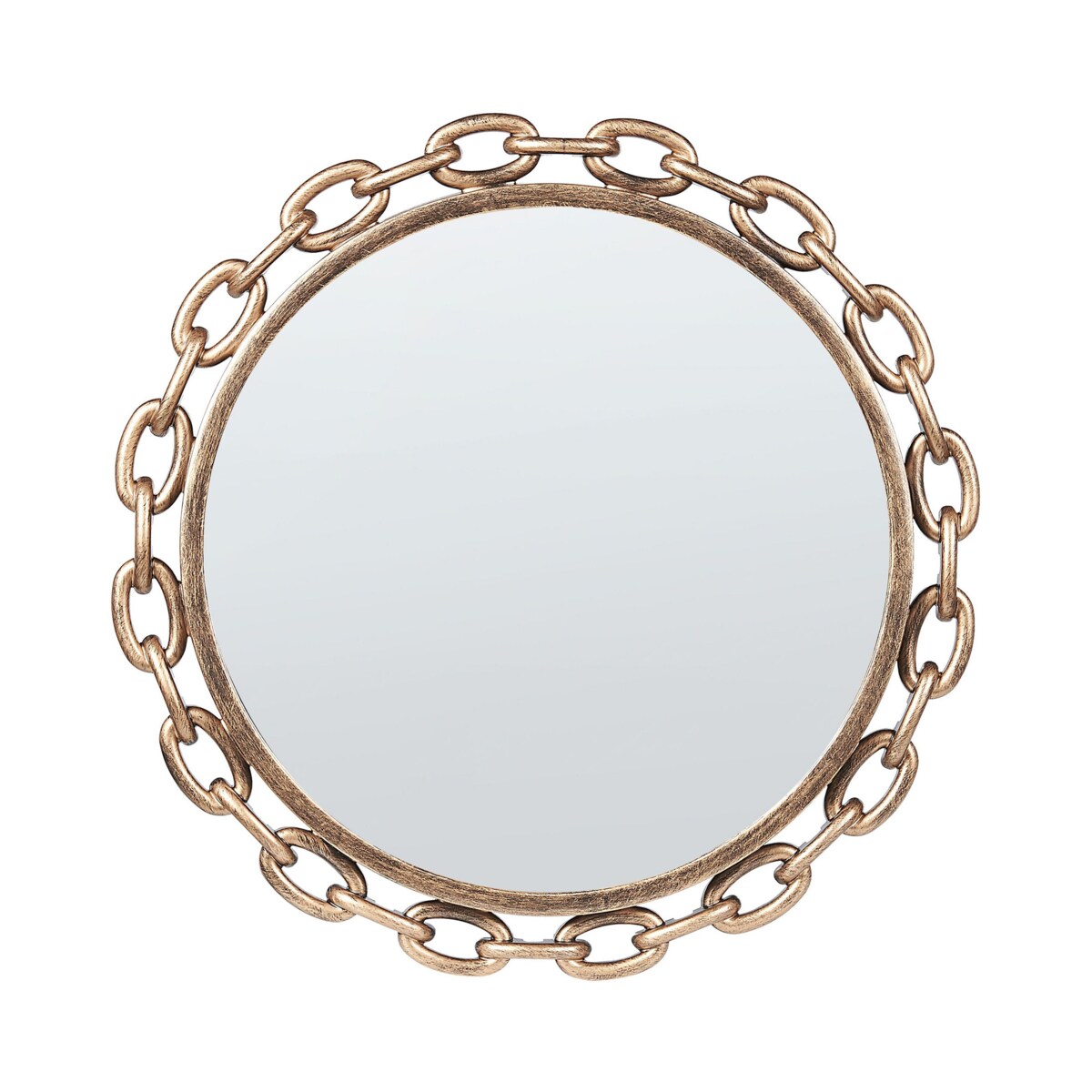 Okrągłe lustro ścienne ø 46 cm złote YEBRA