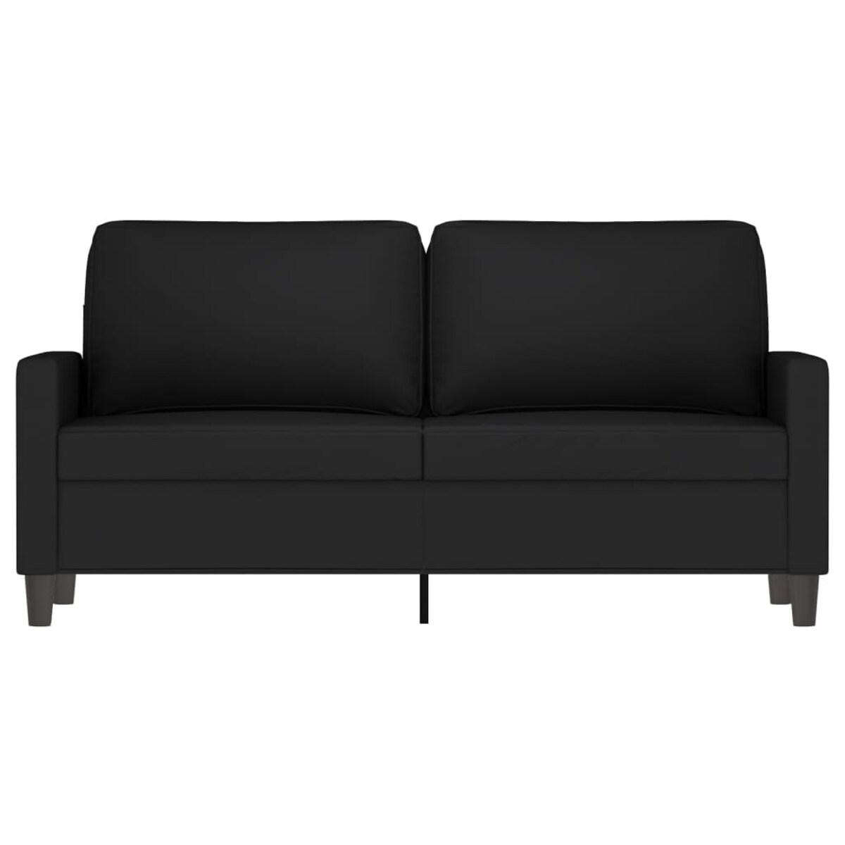 vidaXL Sofa 2-osobowa, czarna, 140 cm, tapicerowana aksamitem