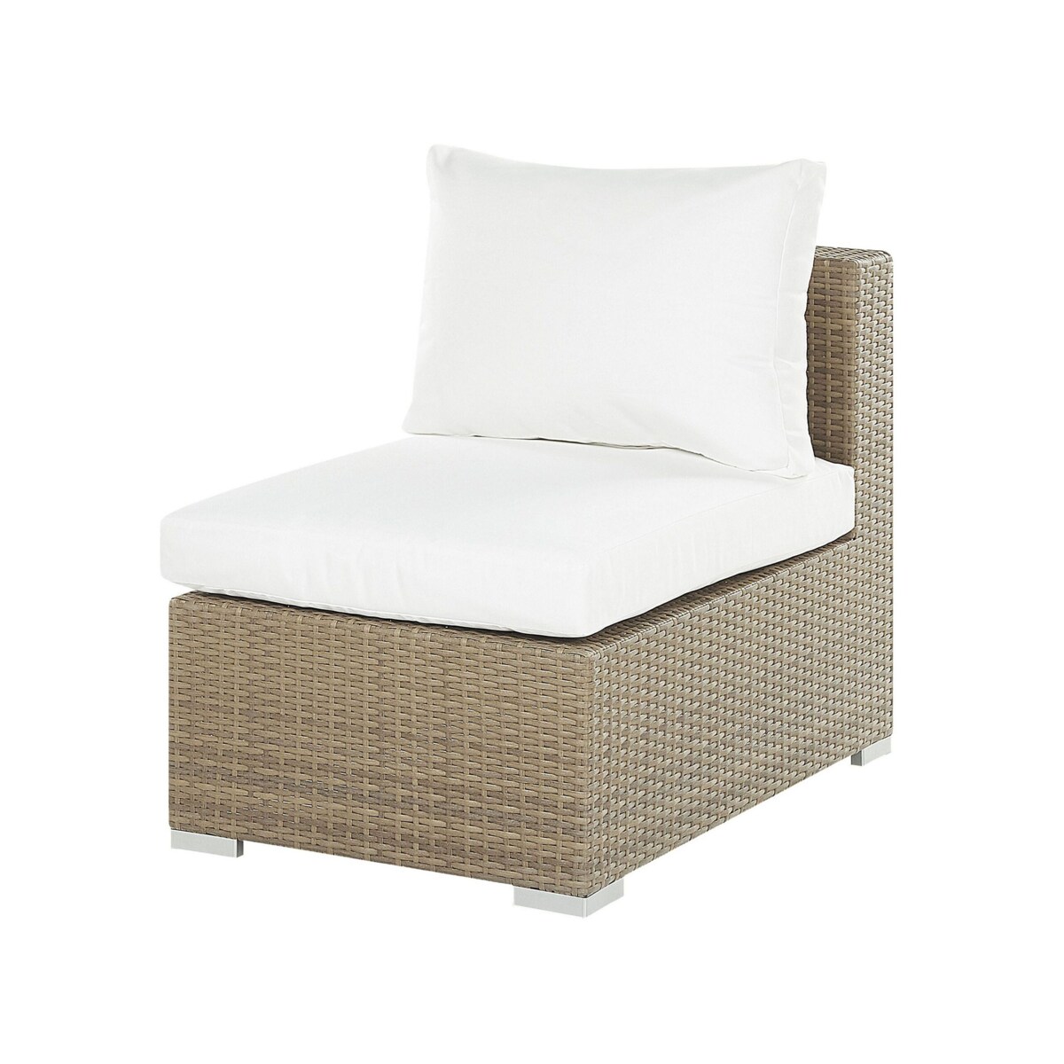 Zestaw ogrodowy z technorattanu 8-osobowy jasnobrązowy MAESTRO II