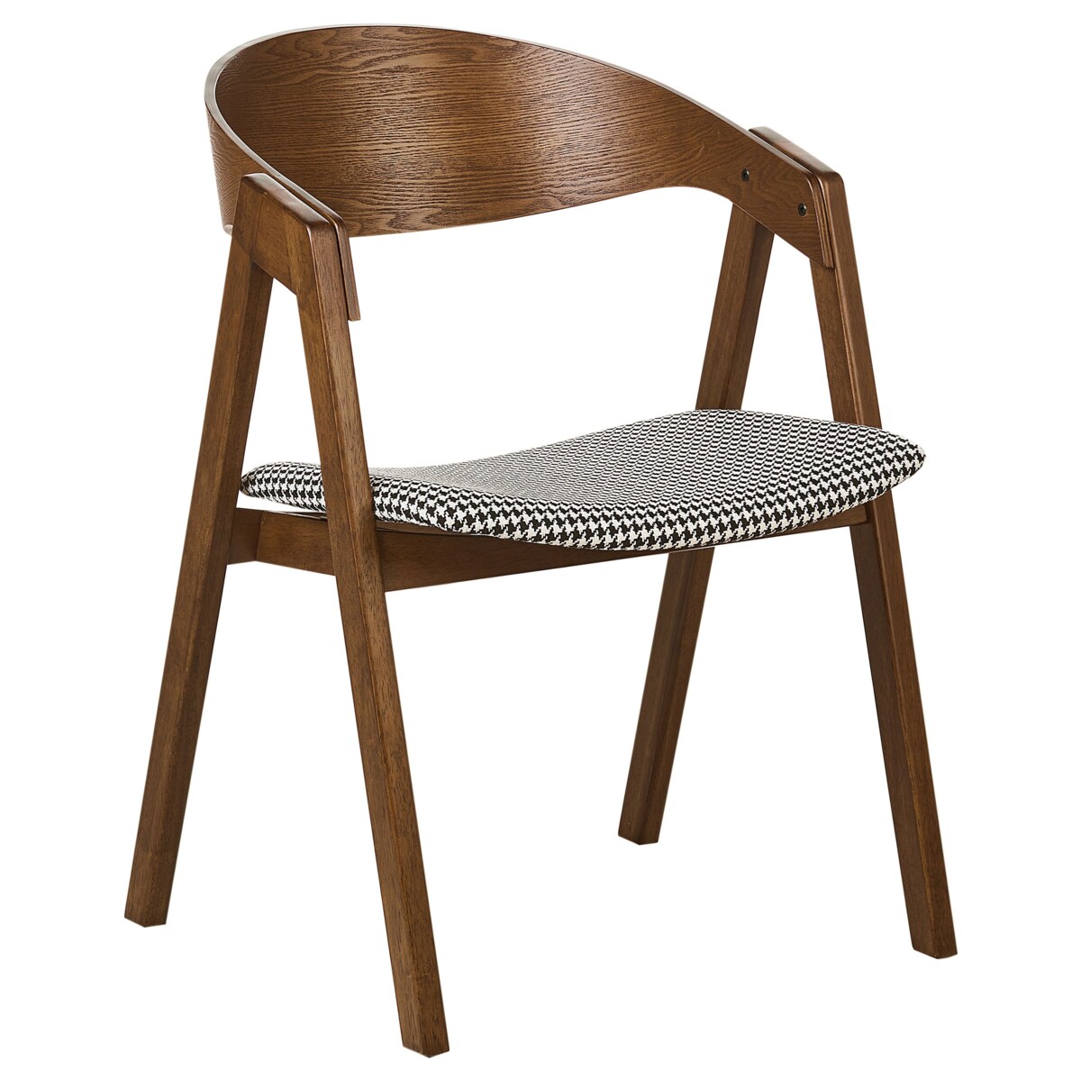 Krzesło do jadalni Zestaw 2 Czarno-biały YUBA