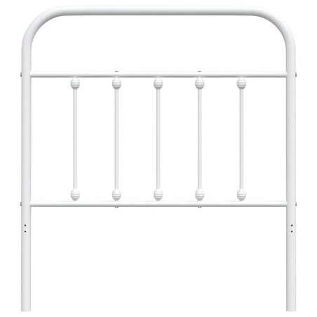 vidaXL Metalowe wezgłowie, białe, 90 cm