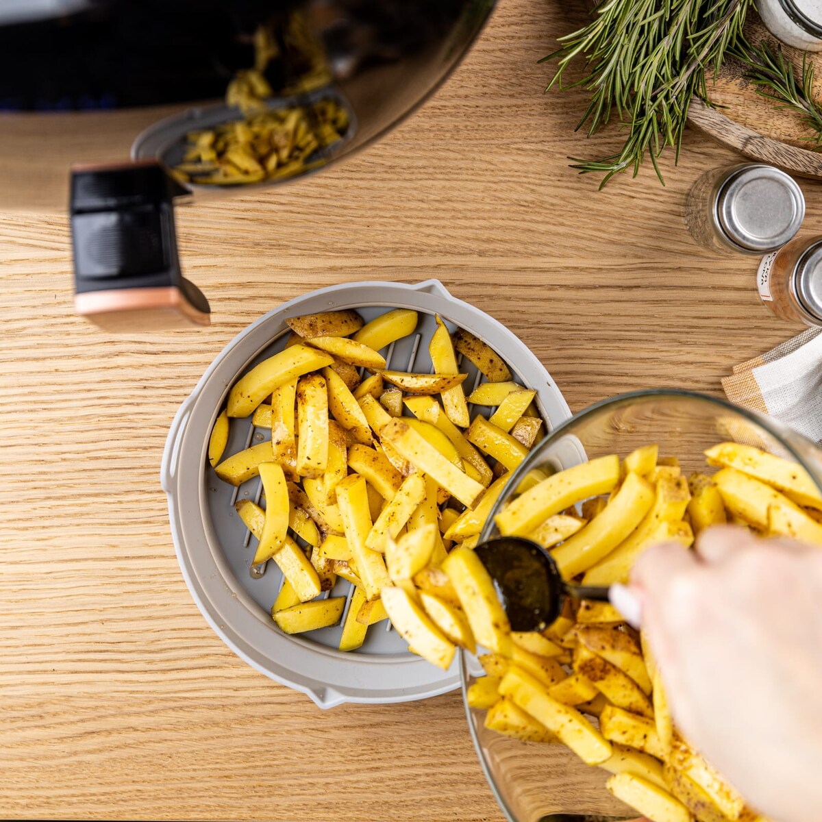 Zestaw wkładów silikonowych do frytkownicy beztłuszczowej 2 sztuki okrągły 20cm składany KLAUSBERG