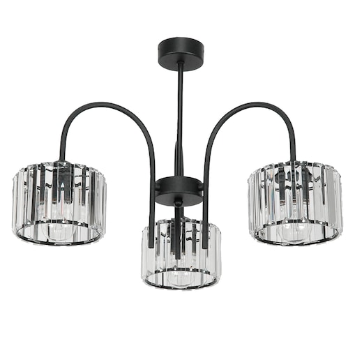 lampa sufitowa wisząca 3 punktowa edylit glamour