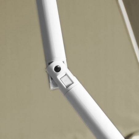 Parasol Ogrodowy Plażowy Na Balkon Taras Łamany Z Falbaną 240 Cm