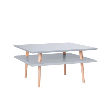 Stolik kawowy SQUARE LOW 68x68 ciemnoszary kwadratowy