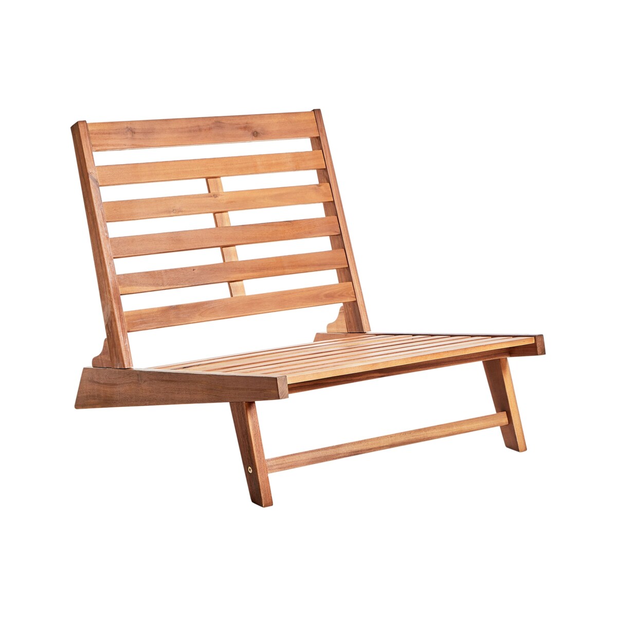 Zestaw 2 krzeseł ogrodowych z poduszkami MICCIANO Drewno akacjowe Złamana biel