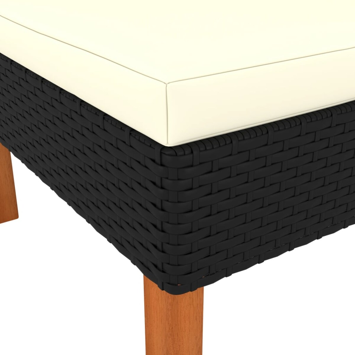 vidaXL Siedziska narożne, 2 szt., polirattan i drewno eukaliptusowe