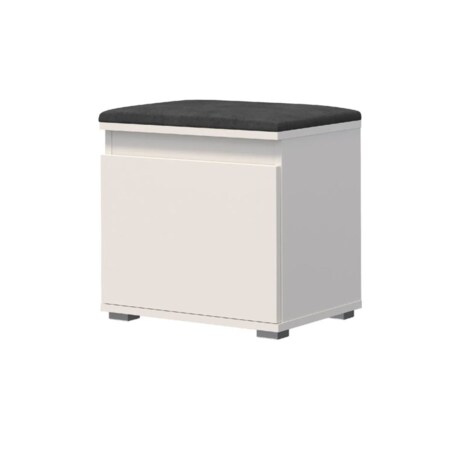 Szafka na buty z siedziskiem SINGAPUR 50 biała/szara