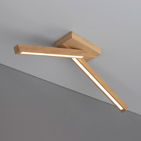 Drewniana Lampa Sufitowa BRITOP Lighting 2xLED 9W Dąb Olejowany FSC, Polski Producent, 1 szt.